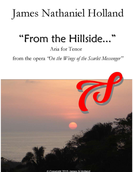 From The Hillside For Tenor From The Opera On The Wings Of The Scarlet Messenger Sheet Music