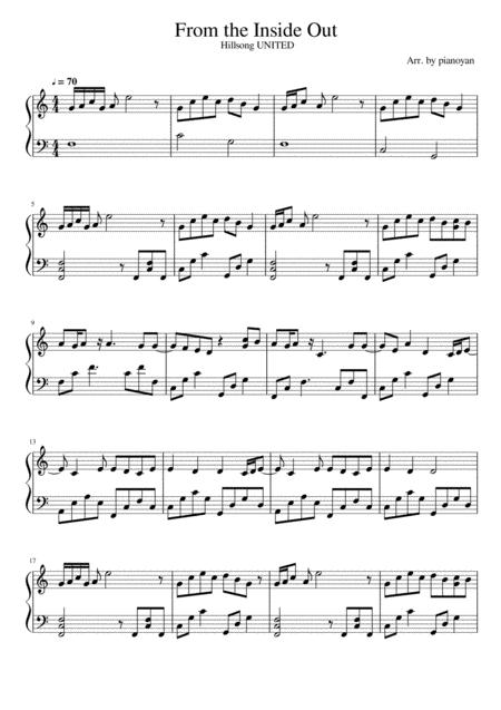 From The Inside Out Piano Solo Sheet Music