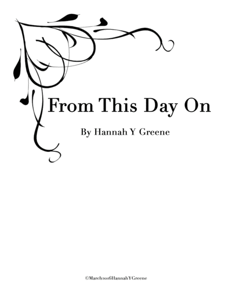 Free Sheet Music From This Day On