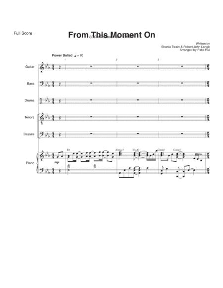 From This Moment On Conductor Score And Band Parts Sheet Music