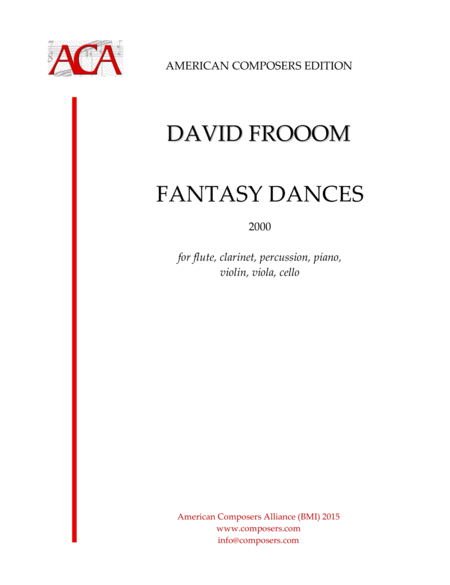 Froom Fantasy Dances Sheet Music