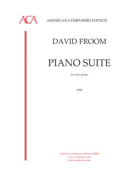 Froom Piano Suite Sheet Music