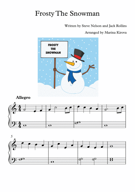 Frosty The Snowman Sheet Music