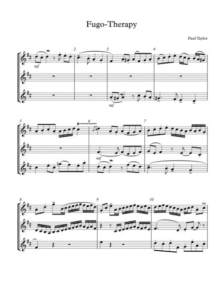 Fugato Therapy Sheet Music