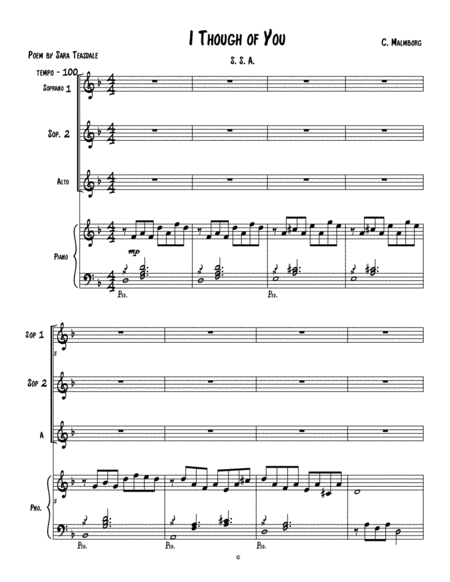 Fugue 15 From Well Tempered Clavier Book 1 Flute Quartet Sheet Music