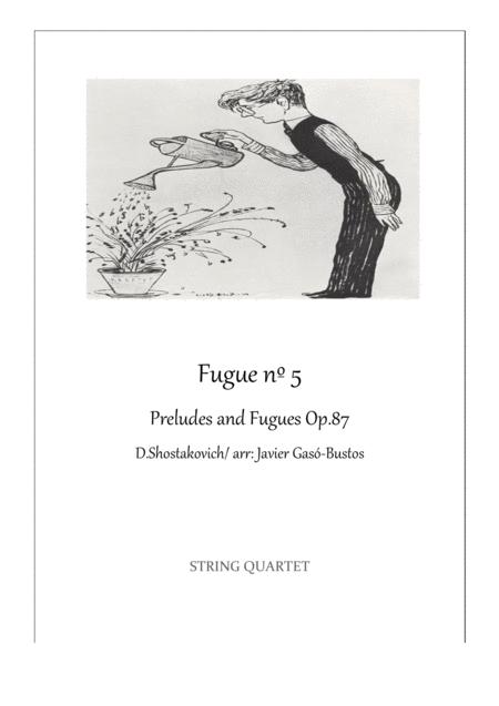 Fugue N 5 Preludes And Fugues Op 87 D Shostakovich Sheet Music