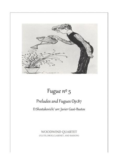 Fugue N 5 Preludes And Fugues Op 87 Shostakovich Sheet Music