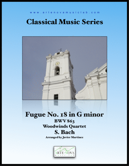 Fugue No 18 In G Minor Bwv 863 Woodwinds Quartet Sheet Music