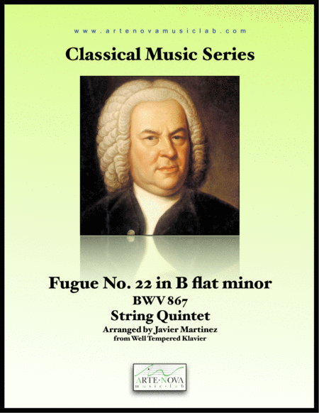 Free Sheet Music Fugue No 22 In B Flat Minor Bwv 867 For String Quintet