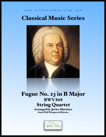 Free Sheet Music Fugue No 23 In B Major Bwv 868 Arranged For String Quartet