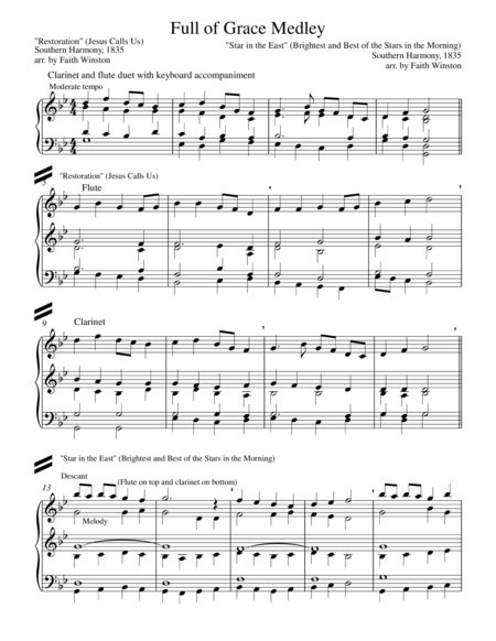 Full Of Grace Medley Sheet Music