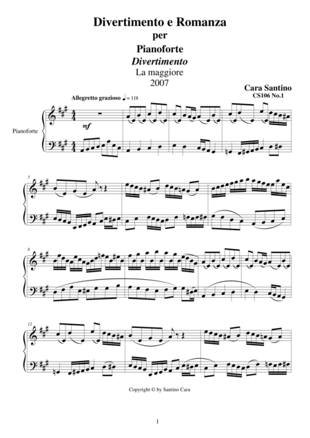 Fun And Romance For Piano Cs106 Sheet Music