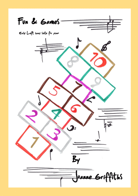 Free Sheet Music Fun Games A Very Easy Left Hand Suite Of 3 Pieces For Piano