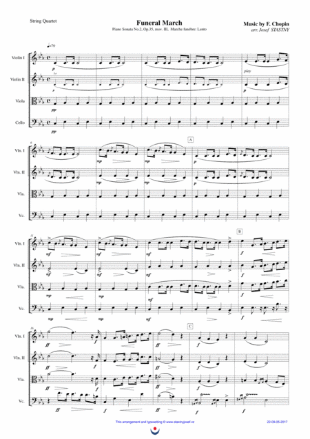 Funeral March Chopin Sheet Music