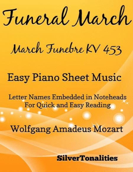 Funeral March Kv 453 Easy Piano Sheet Music Sheet Music