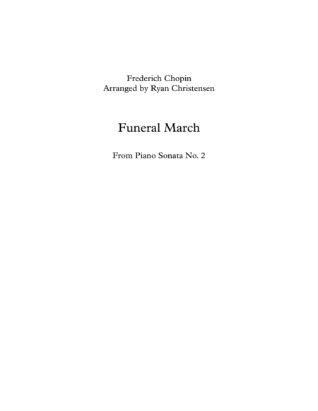 Funeral March Orchestra Sheet Music