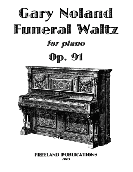 Funeral Waltz For Piano Op 91 Sheet Music