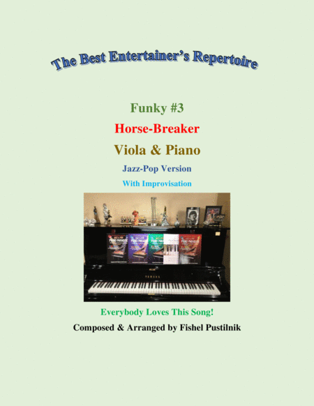 Funky 3 Horse Breaker Piano Background For Viola And Piano Video Sheet Music