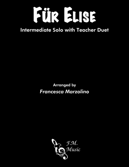 Fur Elise Intermediate Piano With Duet Sheet Music