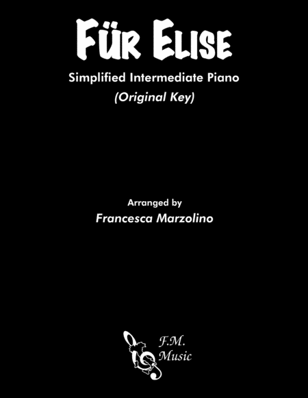 Free Sheet Music Fur Elise Simplified Intermediate Piano