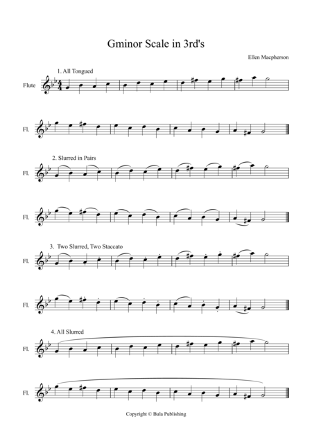 G Minor Scale In 3rd S Sheet Music