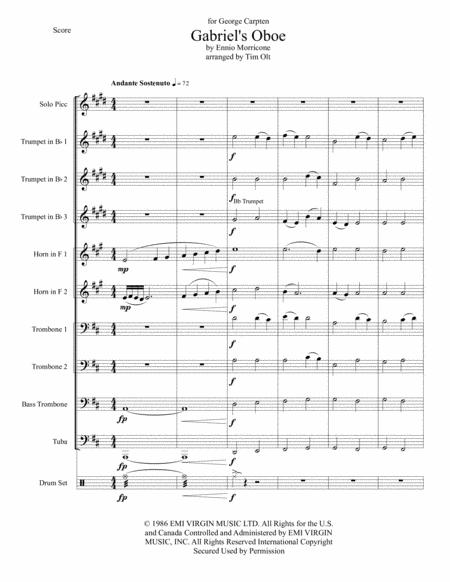 Gabriel Oboe Sheet Music