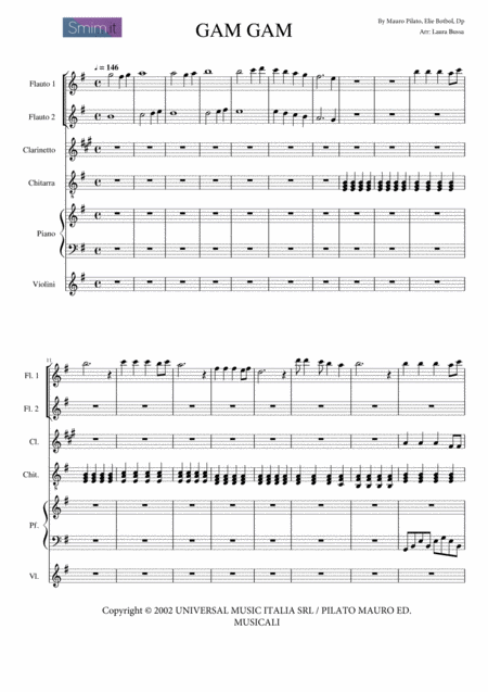 Gam Gam Sheet Music