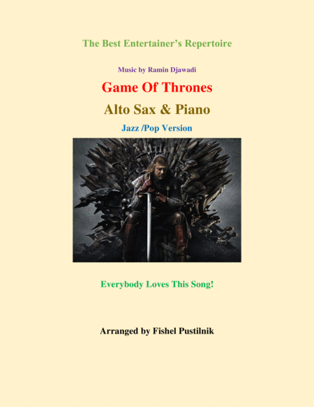 Game Of Thrones For Alto Sax And Piano Sheet Music