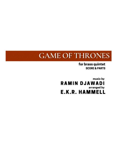 Game Of Thrones For Brass Quintet Arr Ekr Hammell Sheet Music