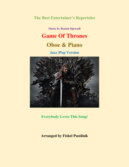 Free Sheet Music Game Of Thrones For Oboe And Piano Jazz Pop Version