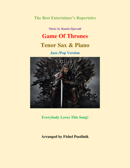 Game Of Thrones For Tenor Sax And Piano Sheet Music