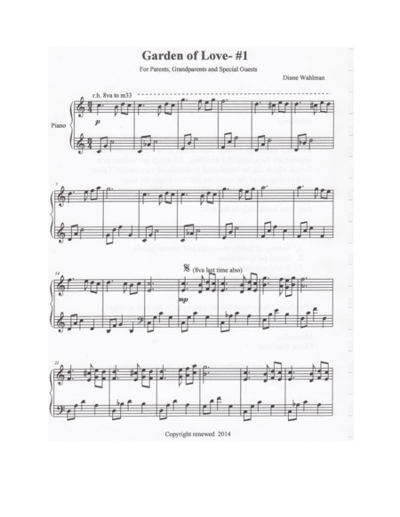 Garden Of Love Sheet Music