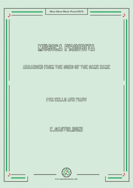 Gastoldoni Musica Proibita For Cello And Piano Sheet Music