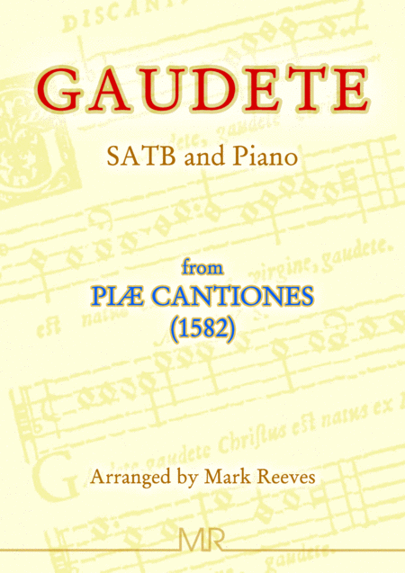 Free Sheet Music Gaudete For Satb Choir