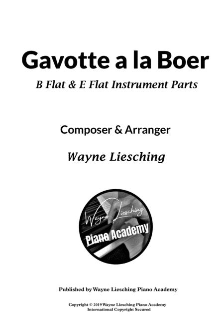Free Sheet Music Gavotte A La Boer For B Flat E Flat Instruments