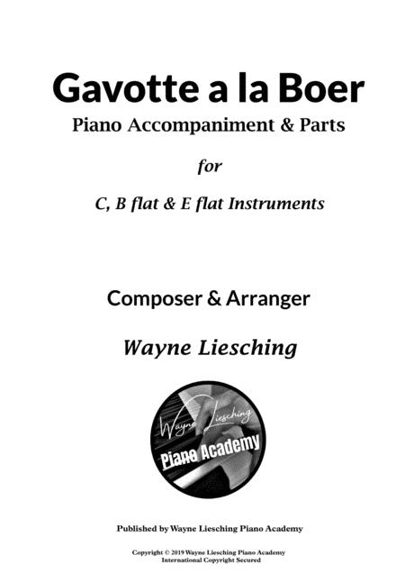 Gavotte A La Boer For C Instruments Sheet Music