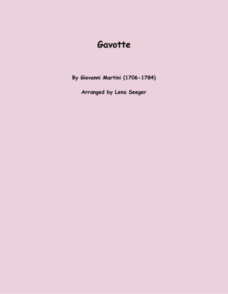 Gavotte Violin And Viola Sheet Music