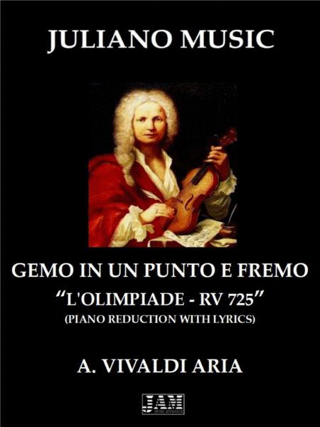 Free Sheet Music Gemo In Un Punto E Fremo Piano Reduction With Lyrics A Vivaldi