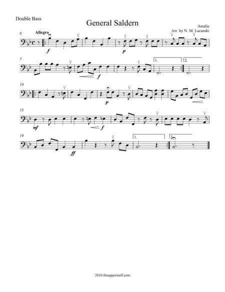 General Saldern Easy Sheet Music