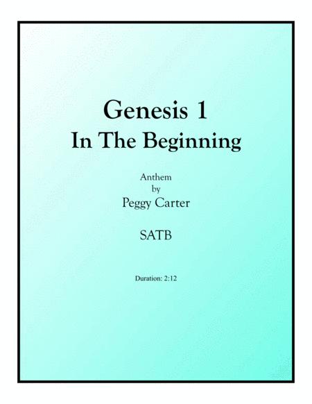 Genesis 1 In The Beginning Satb Sheet Music