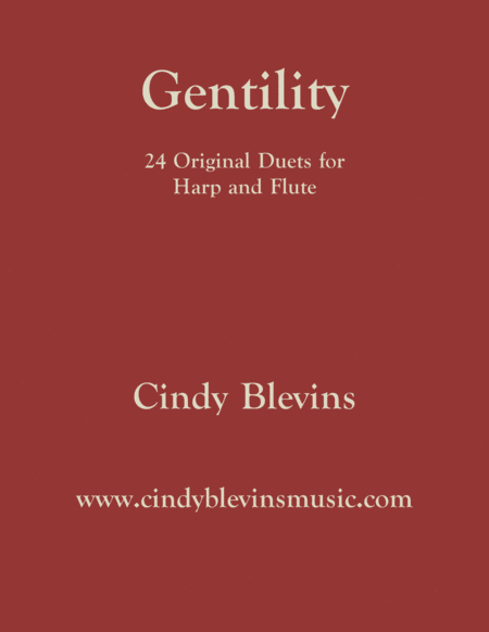 Free Sheet Music Gentility A Book Of 24 Original Solos For Harp And Flute