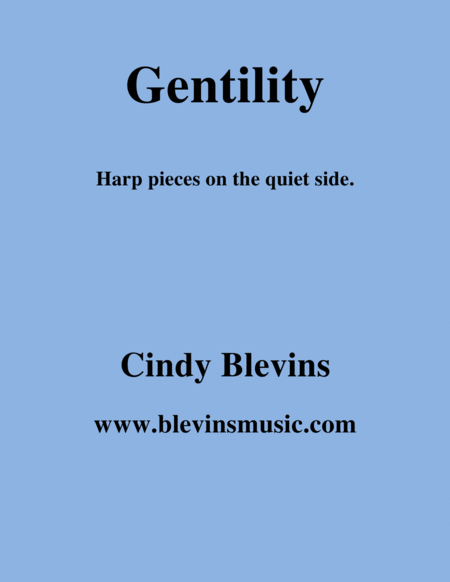 Gentility A Book Of 24 Original Solos For Lever Or Pedal Harp Sheet Music