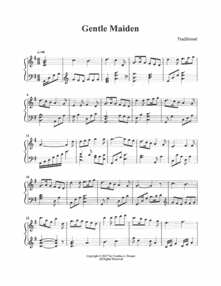 Gentle Maiden Sheet Music