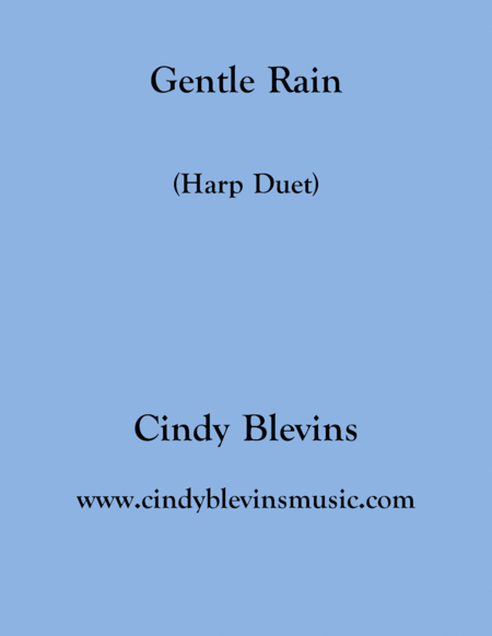 Gentle Rain Arranged For Harp Duet Sheet Music