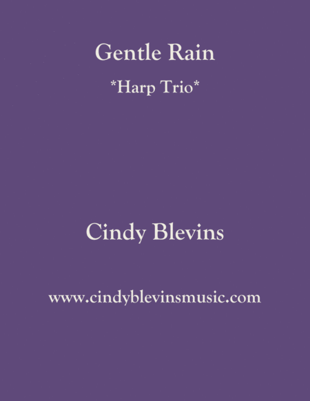 Gentle Rain For Harp Trio Sheet Music