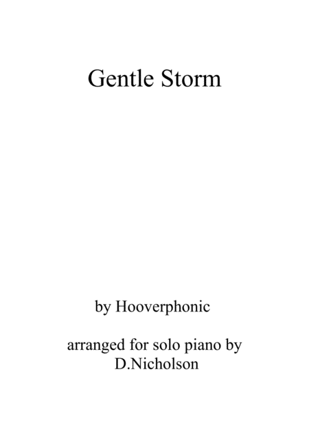 Gentle Storm Sheet Music