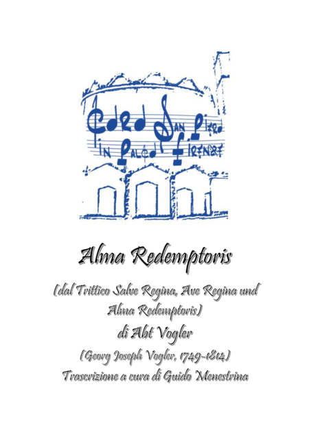 Free Sheet Music Georg Joseph Abt Vogler Alma Redemptoris