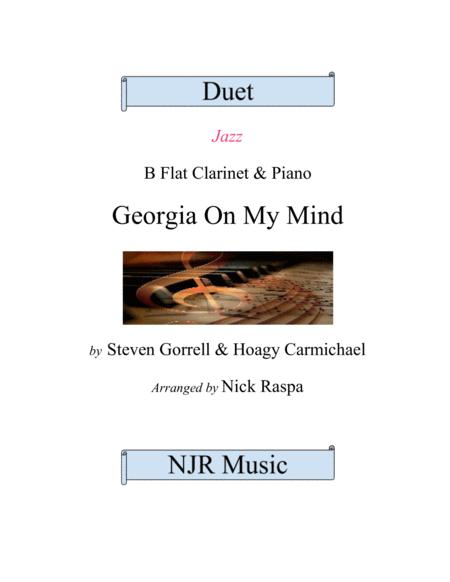 Georgia On My Mind B Flat Clarinet Piano Advanced Sheet Music