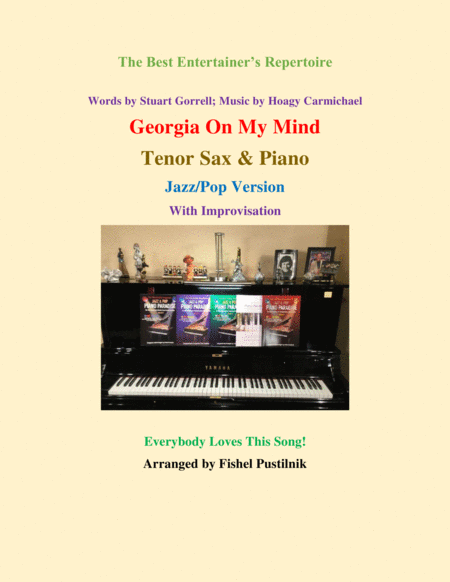 Georgia On My Mind For Tenor Sax And Piano Jazz Pop Version With Improvisation Sheet Music