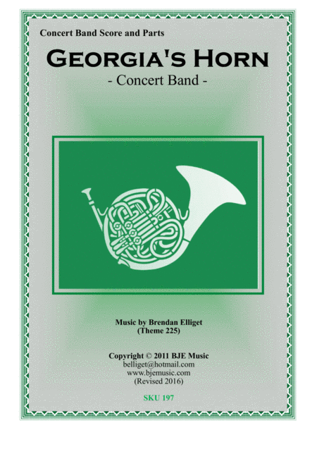 Georgias Horn Concert Band Sheet Music